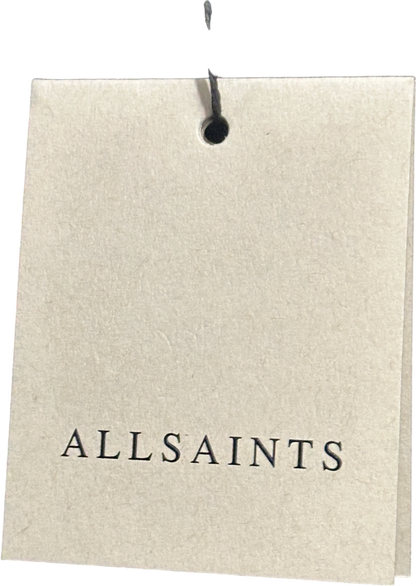 AllSaints Black Norlene Lea Dress UK 6