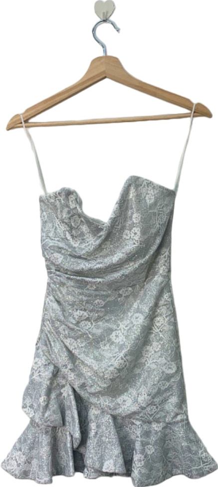 Fashion Nova White Lace Mini Dress XS