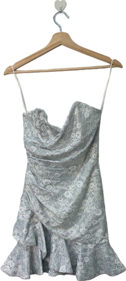 Fashion Nova White Lace Mini Dress XS