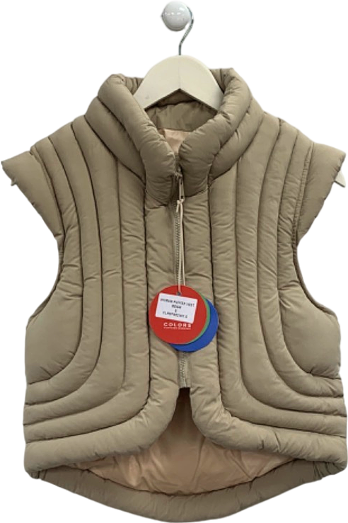 Colours Beige Woman Puffer Vest S