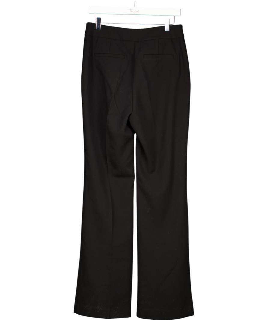 Karen Millen Black Compact Stretch Essential Straight Leg Tailored Trouser UK 10
