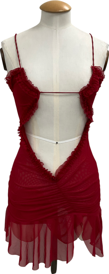 Jaded London Red Fatale Mini Dress UK 6