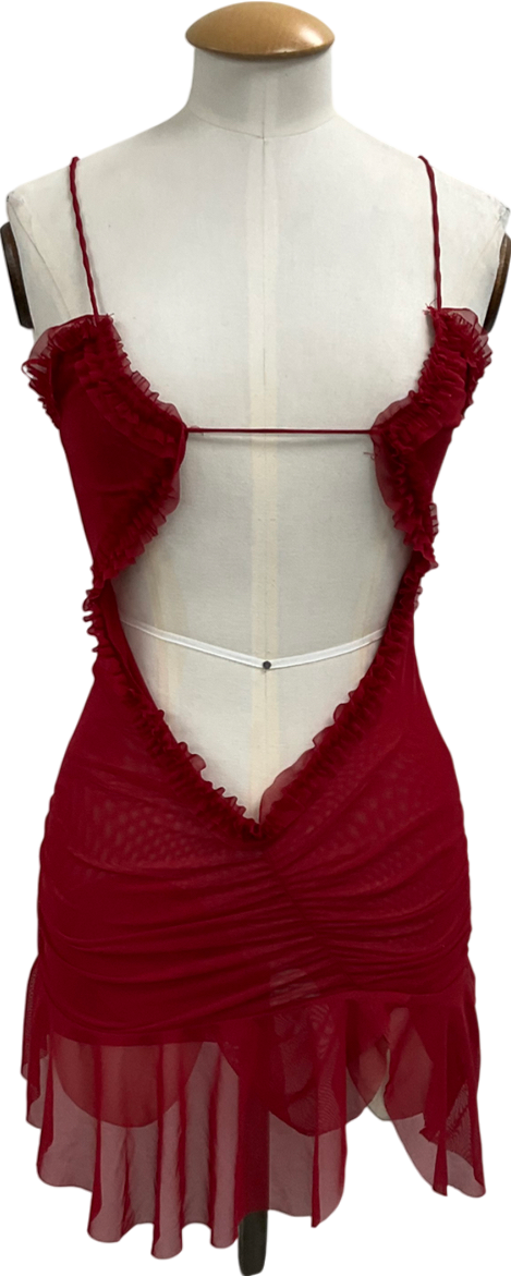 Jaded London Red Fatale Mini Dress UK 6