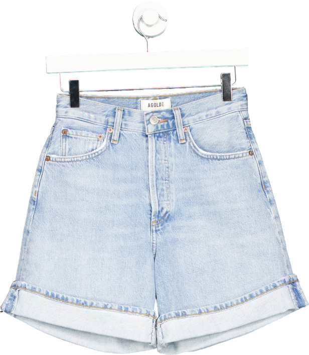 Agolde Light Blue Denim Shorts W23