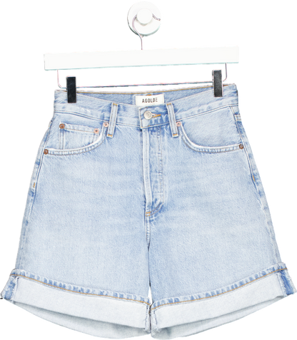 Agolde Light Blue Denim Shorts W23