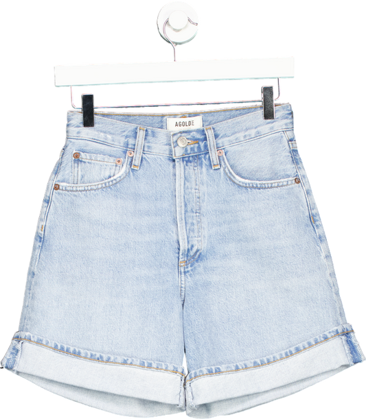 Agolde Light Blue Denim Shorts W23