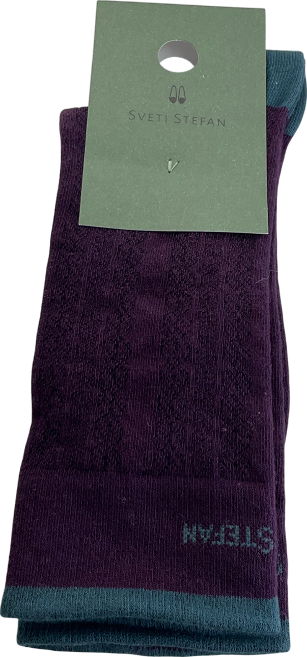 Svetis stefan Purple Braided Plum Socks