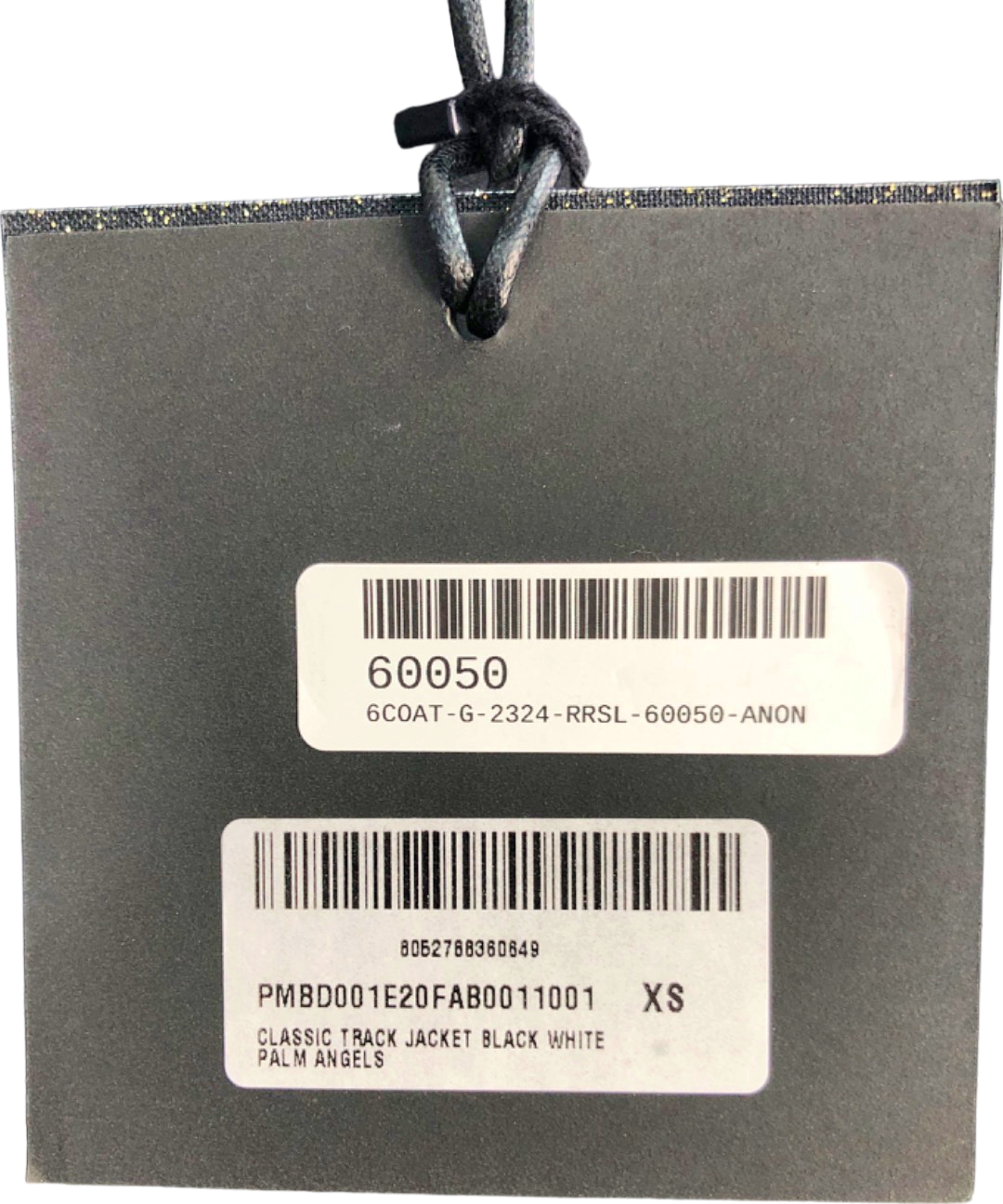 Palm Angels Black Classic Track Jacket UK XS