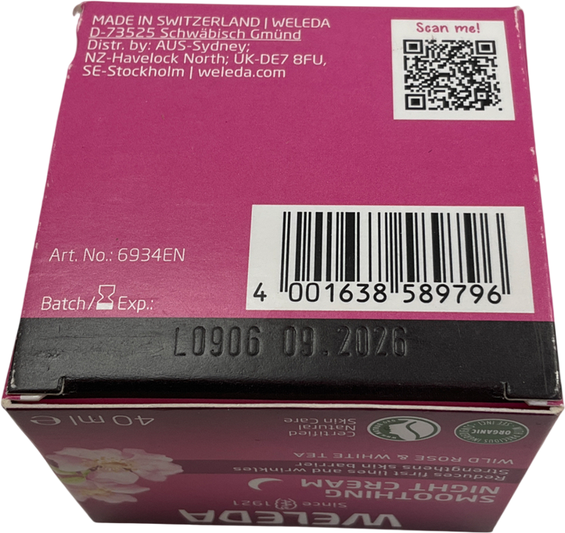Weleda Wild Rose & White Tea Night Cream 40ml