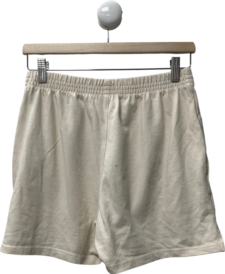 John galt Beige Off White Rosa Sweat Shorts UK S