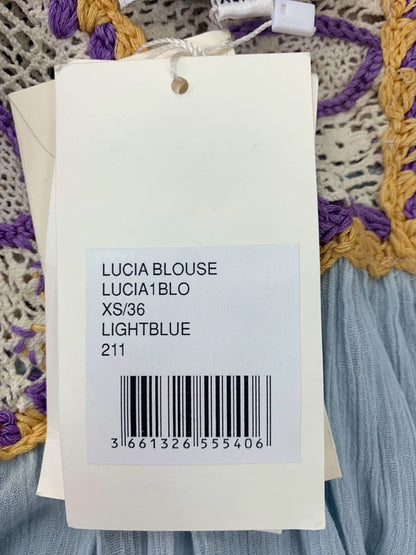 Antik Batik Light Blue Lucia Blouse XS