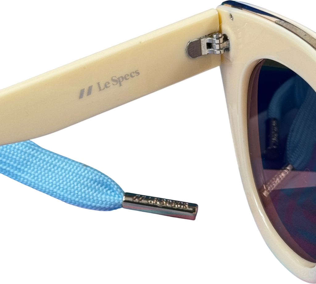 LE SPECS Cream Air Heart Cat-eye Sunglasses