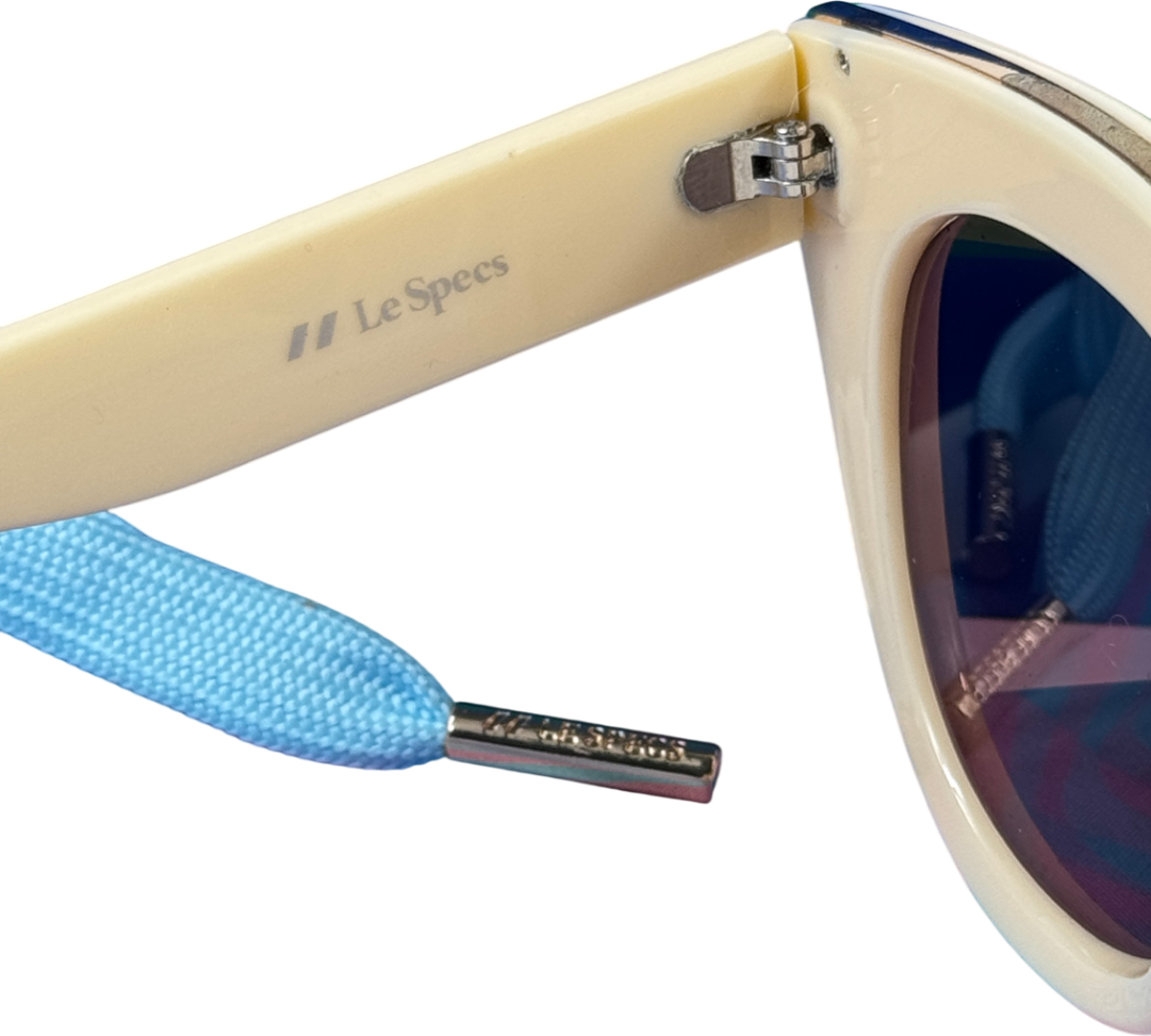 LE SPECS Cream Air Heart Cat-eye Sunglasses