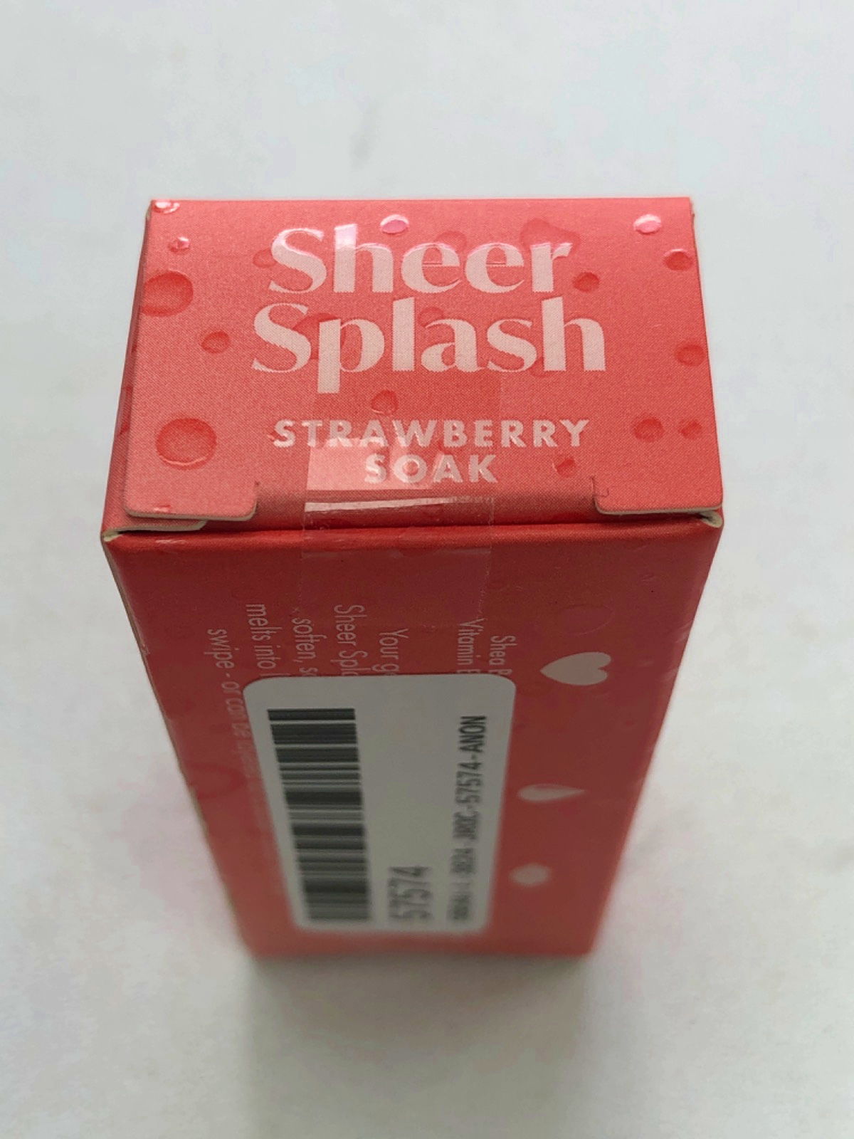 Barry M Sheer Splash Moisturising Tinted Lip Balm Strawberry Soak 3g