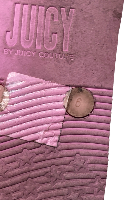 Juicy Couture Pink Camo Flip Flops UK Size 6
