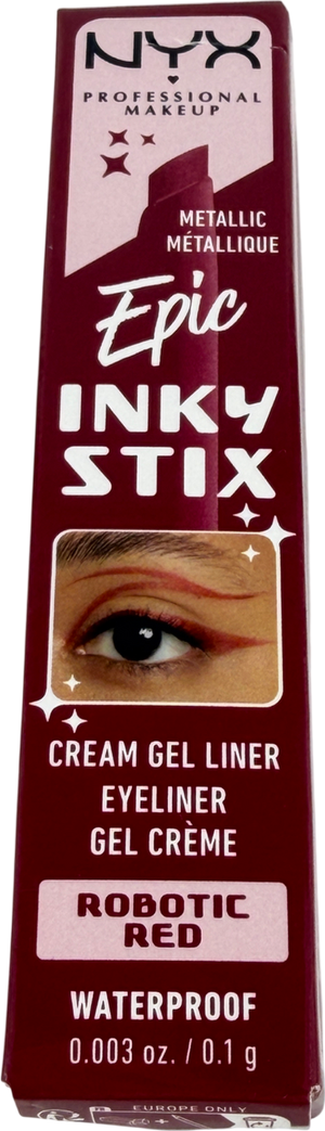 NYX Epic Inky Stix Waterproof Cream Gel Eyeliner Robotic Red 1g
