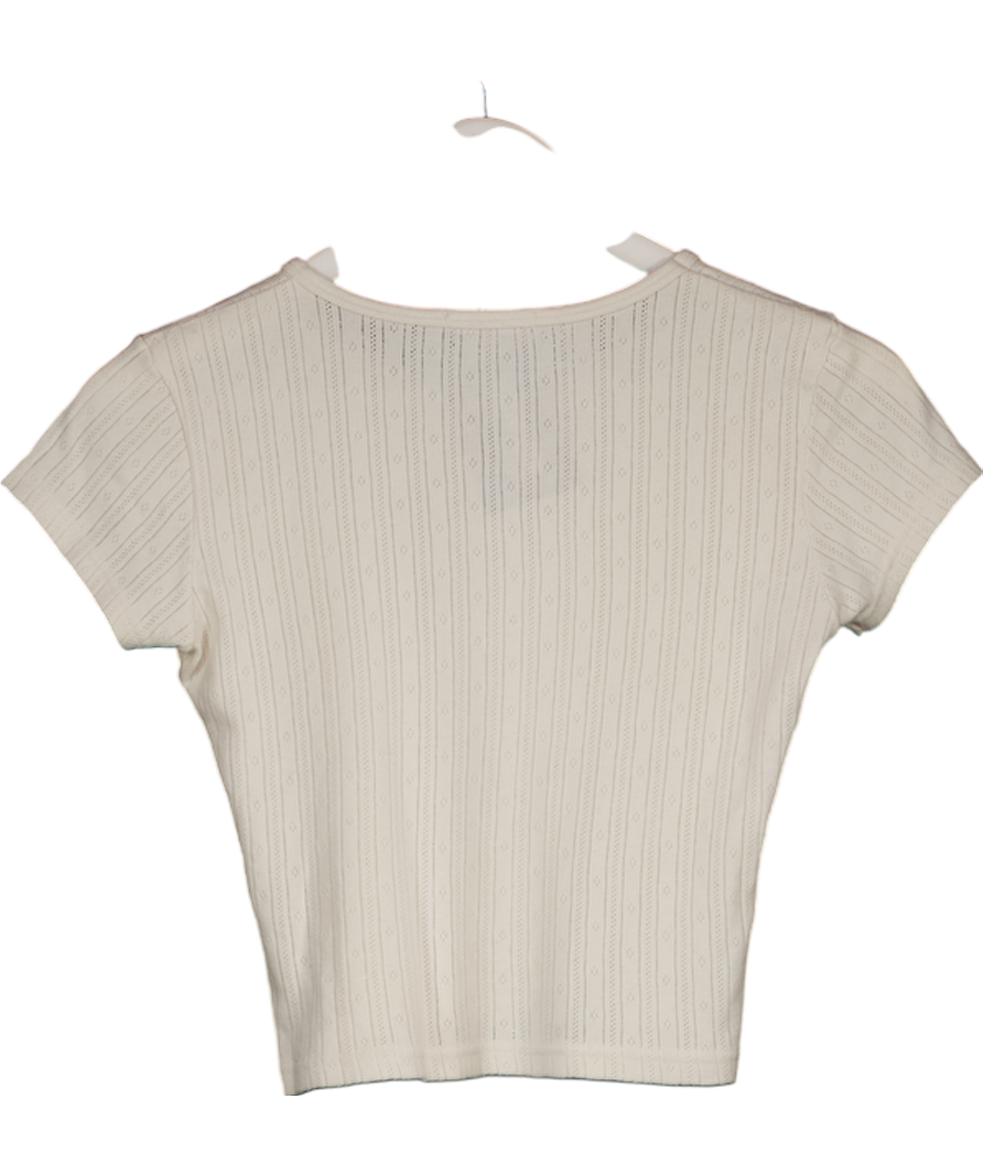 Brandy Melville Cream Ashley Top One Size