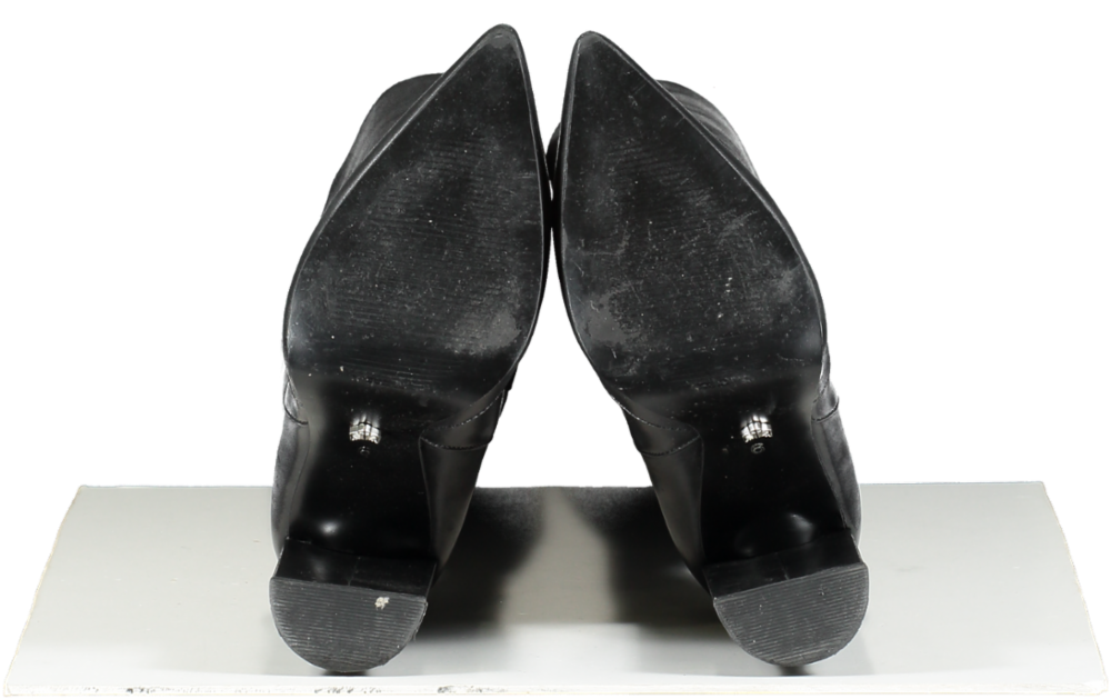 Naked Wolfe Black Leather Heeled Boots UK 3 EU 36 👠