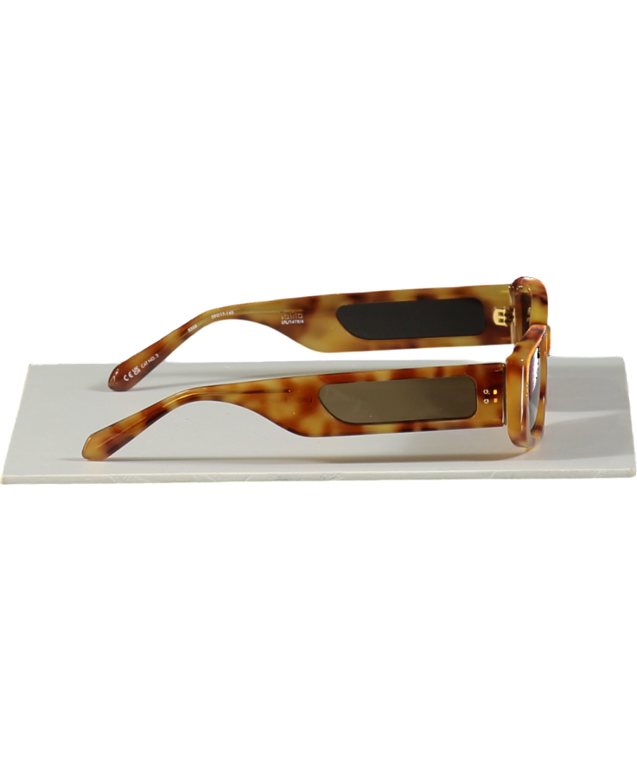 Linda Farrow Brown Talita Sunglasses In Tortoiseshell One Size