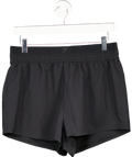 gymshark Black Double Waistband Shorts UK M