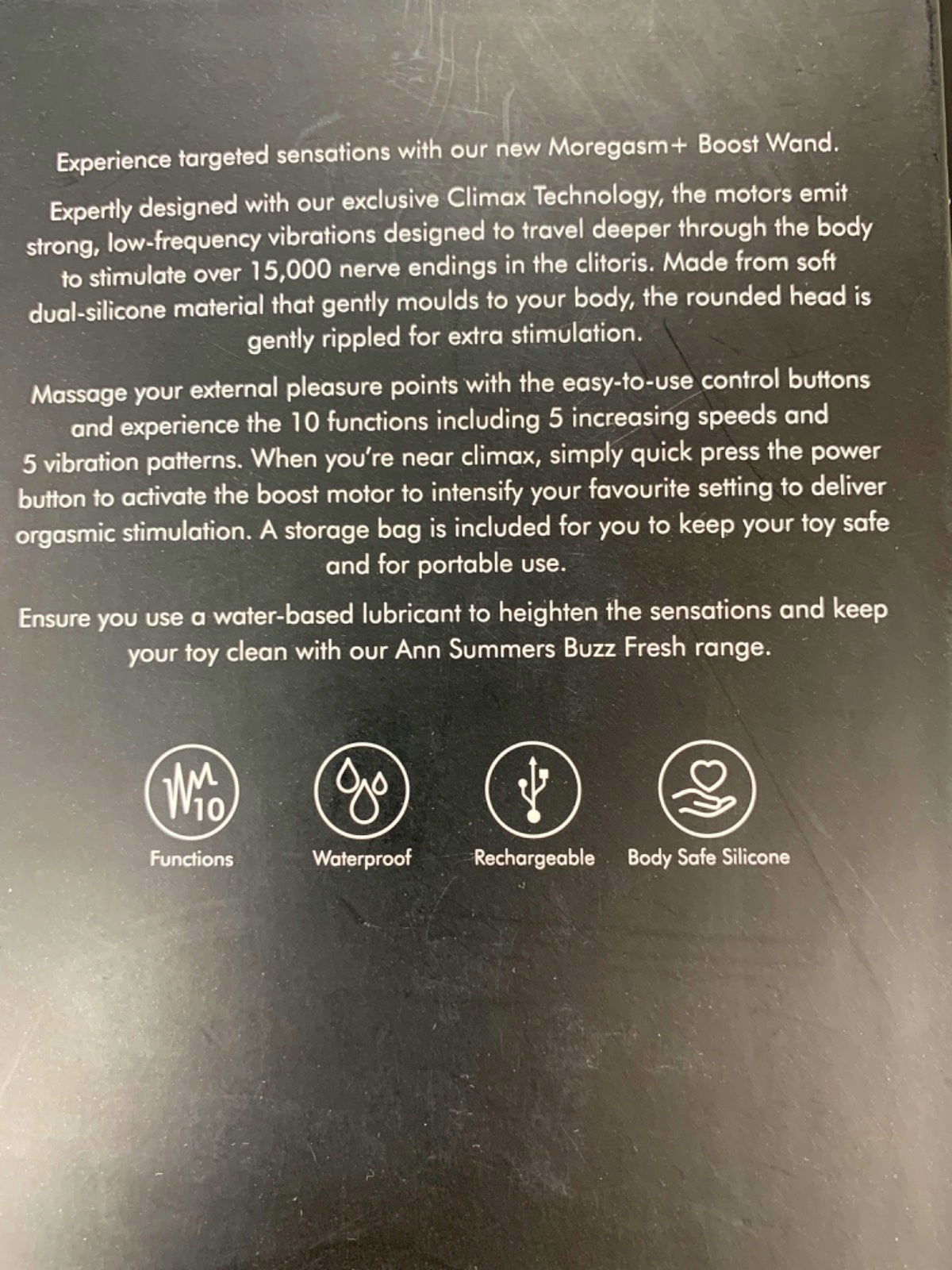 Ann Summers Moregasm+ Boost Wand Vibrator