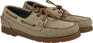 PIELSA Beige Leather Boat Deck Shoes UK 9 EU 43