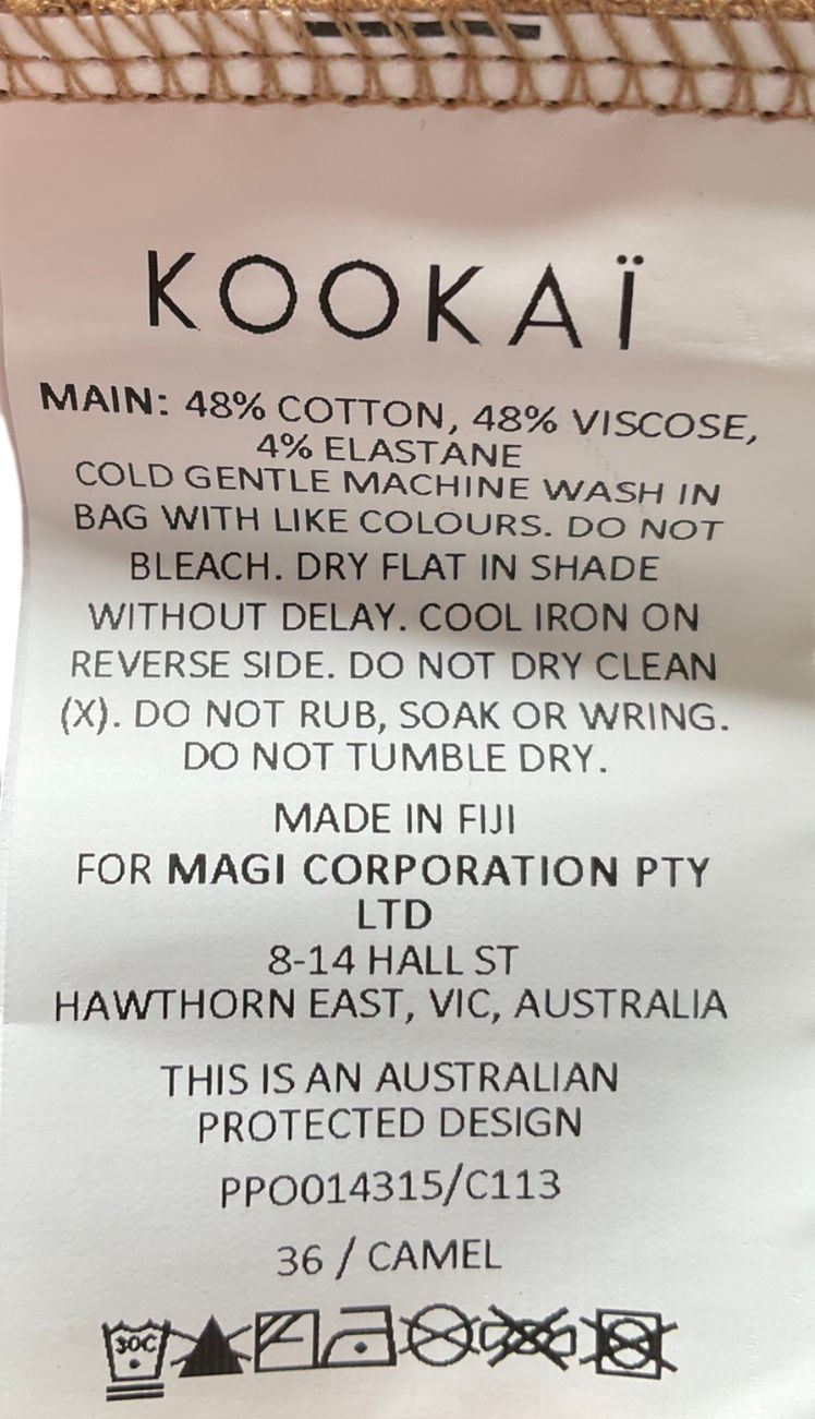 kookai Beige Romeo Tank Top UK 8