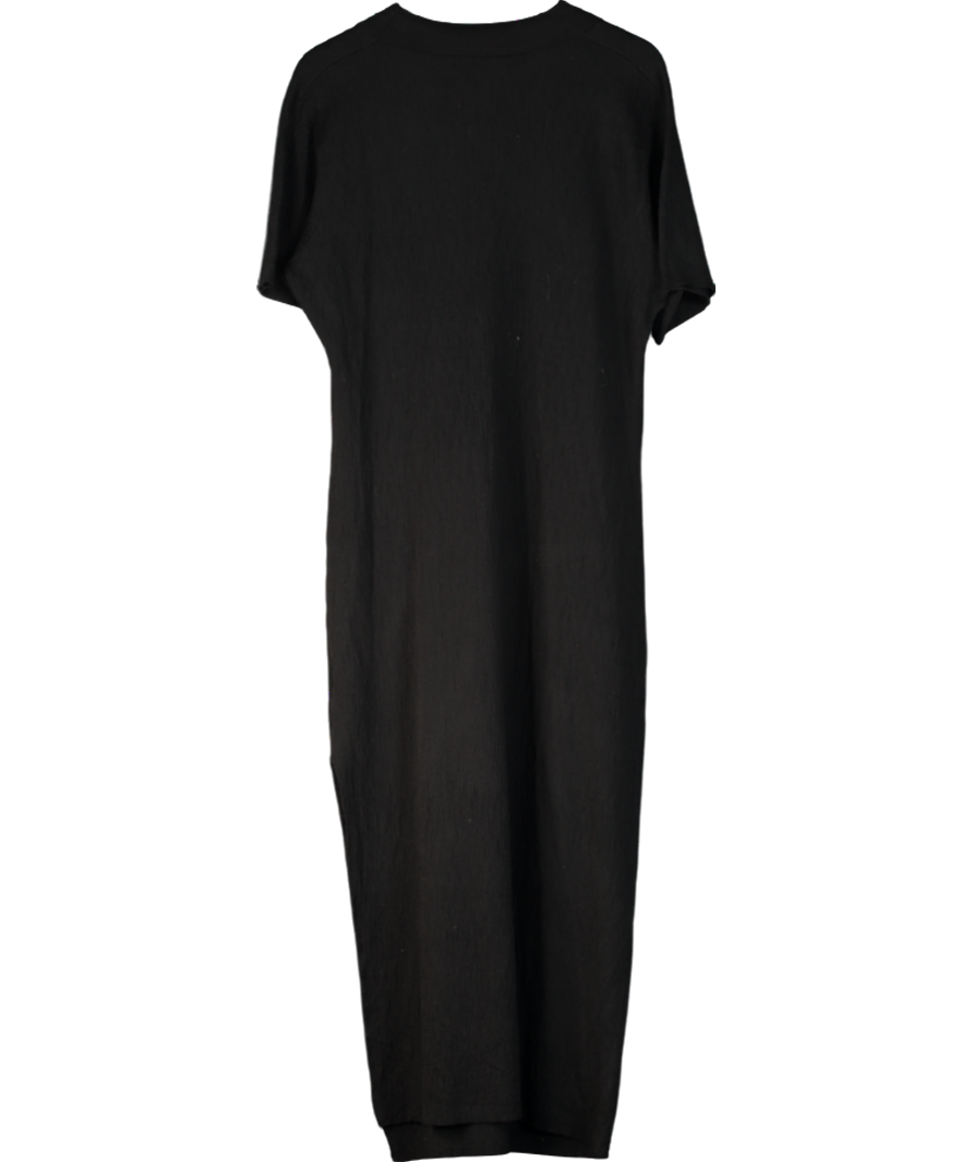 DISSH Black Alias Polo Knit Midi Dress UK S