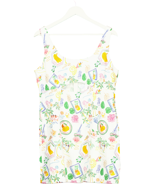 Aligne Multicoloured Souvenir Print Dress UK 12