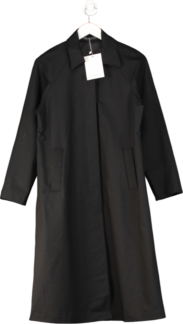 Nomad basic Black Trench Coat UK S/M