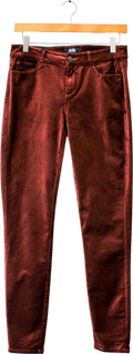 PAIGE Verdugo Ultra-skinny Brown Velvet Jeans W27