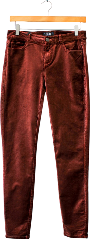 PAIGE Verdugo Ultra-skinny Brown Velvet Jeans W27