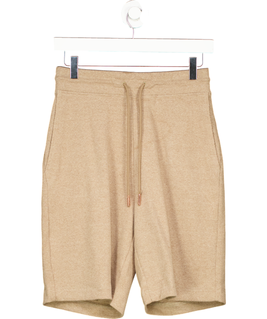 Private White V.C Beige Cotton Pull On Shorts W30