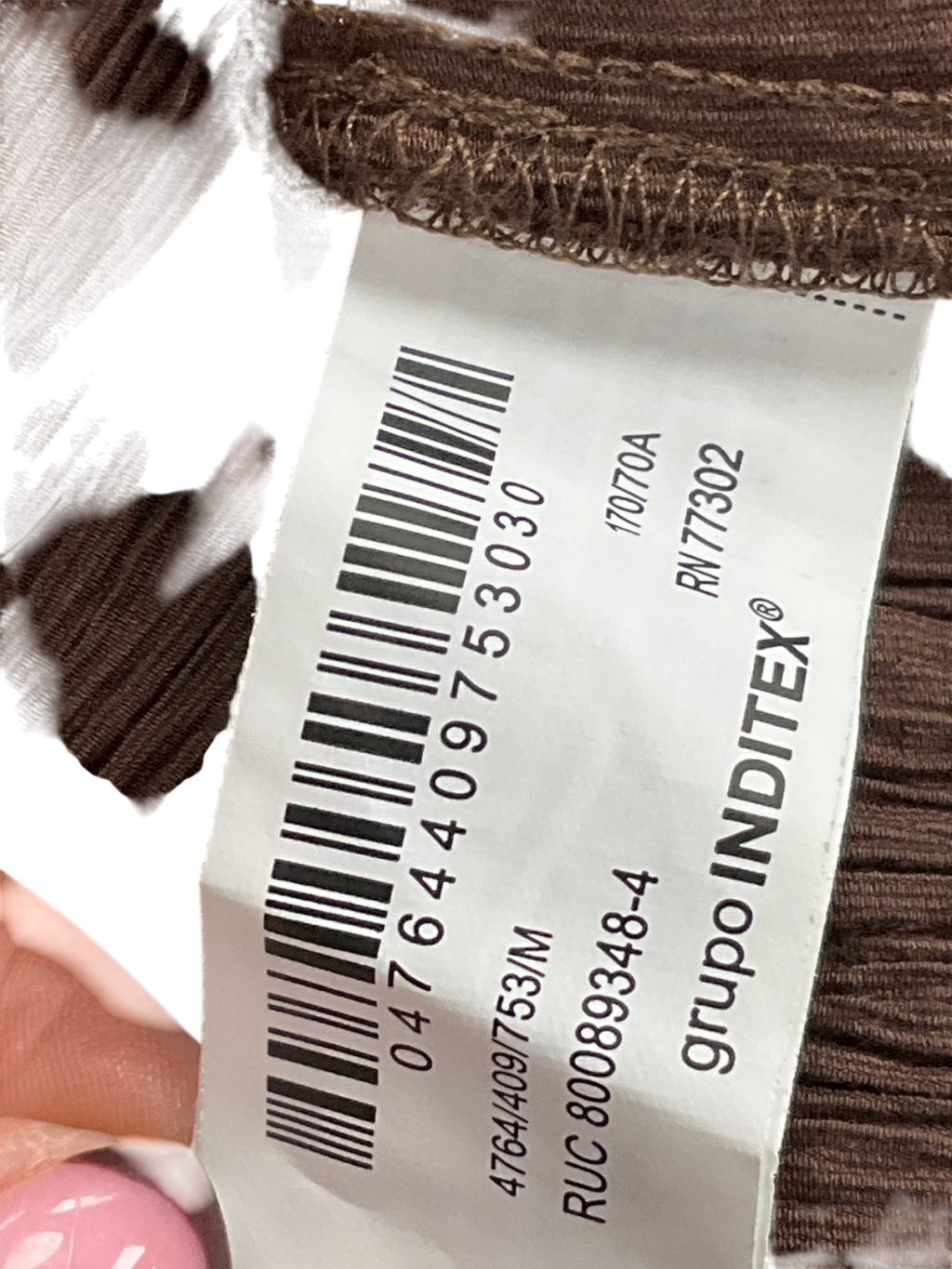 ZARA Brown Long Textured Skirt UK M