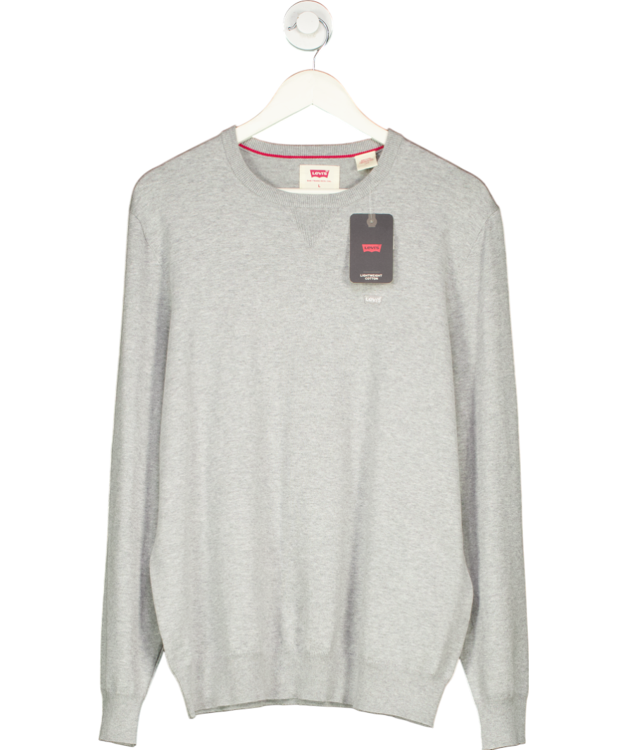 levis Grey Original Housemark Cotton Blend Sweater UK L