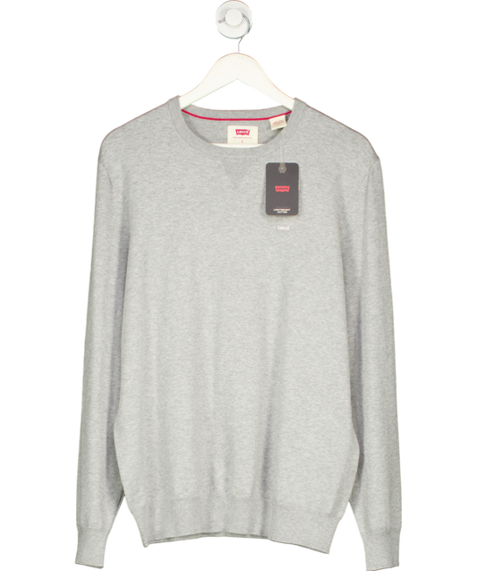 levis Grey Original Housemark Cotton Blend Sweater UK L