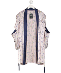 Myla Purple Heritage Lilac Floral Silk Short Robe UK S