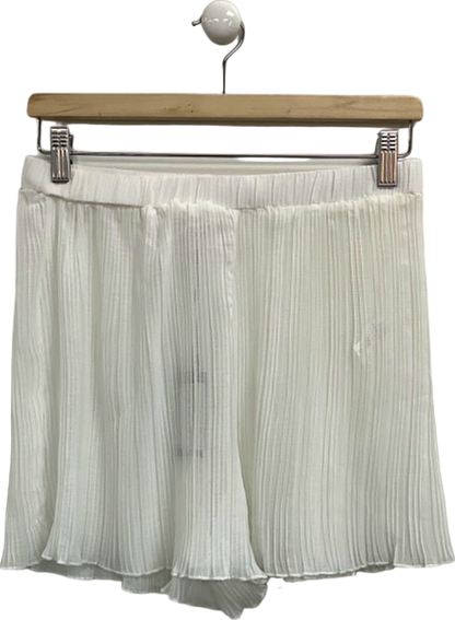 4th & Reckless White Pleated Shorts UK 10