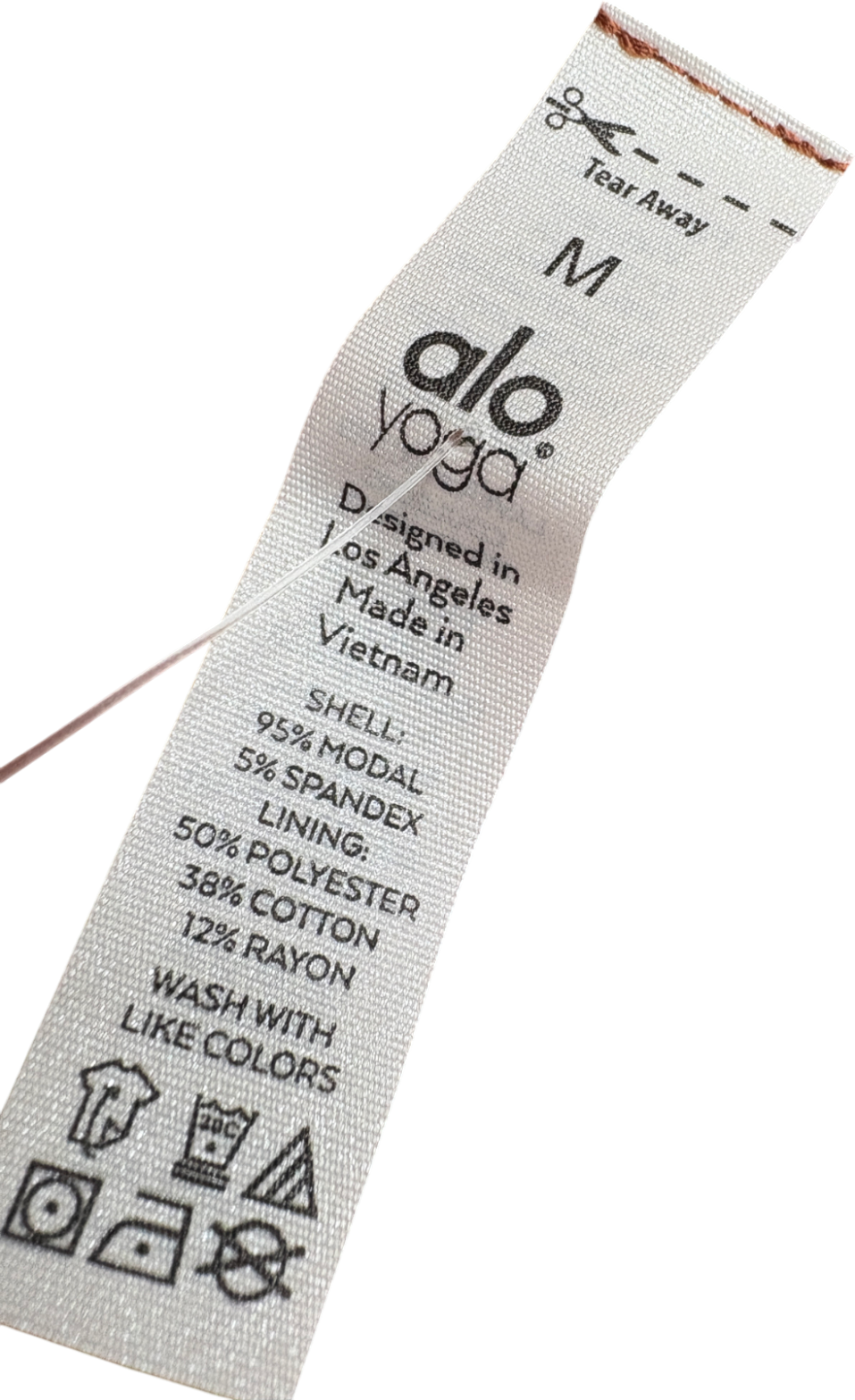 alo yoga Brown Manifest Ribbed Long Sleeve Crop Top UK M