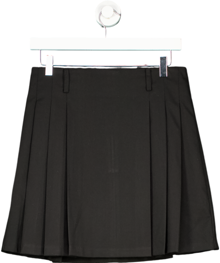 MANGO Black Pleated Skirt UK 10