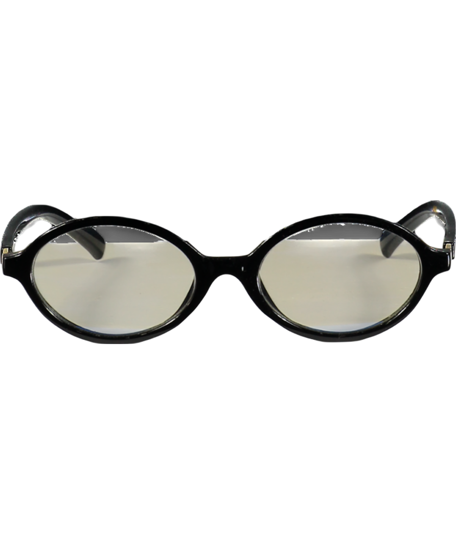 H&M Black Blue Light Oval Glasses One Size