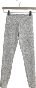 Sefi White Silhouette 7/8 Leggings In Sugar Print UK XS