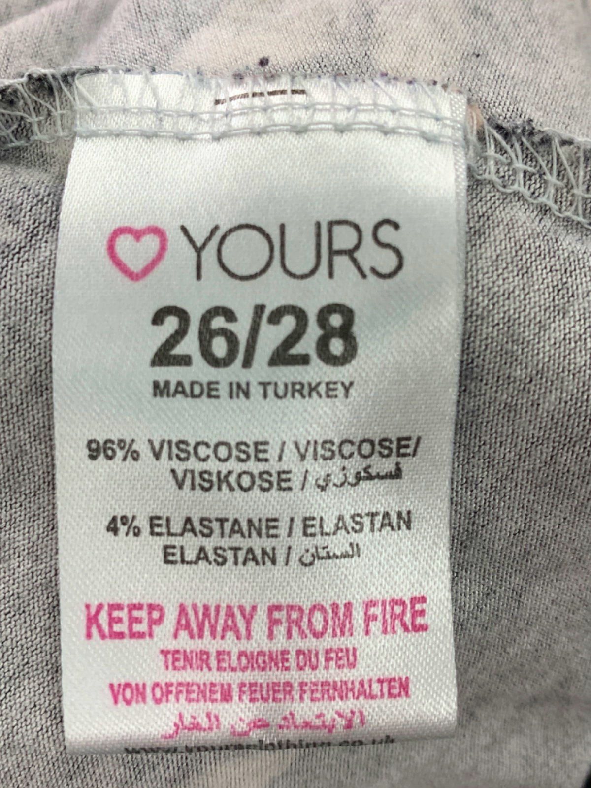 Yours Floral Print Sleeveless Top UK 26/28