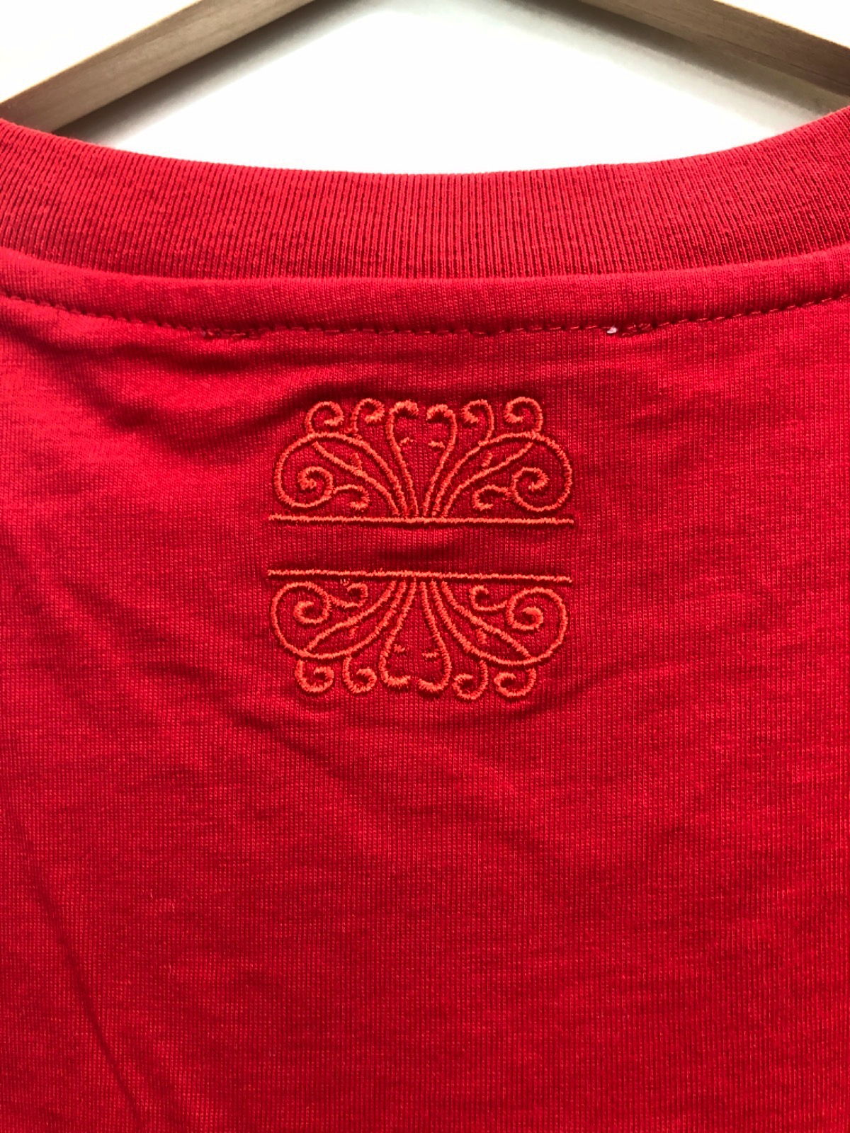 Never Fully Dressed Red Embroidered T-Shirt S