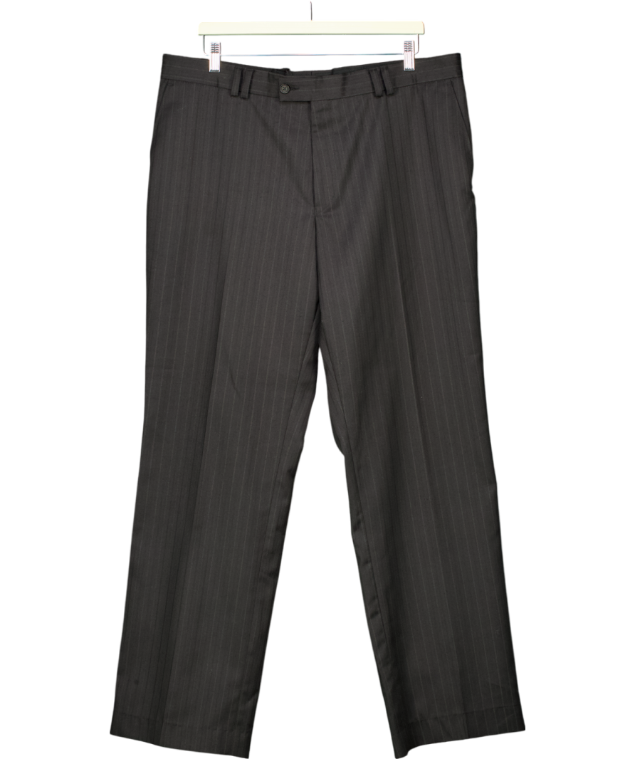 Mosaic Black Tailored Trousers UK L