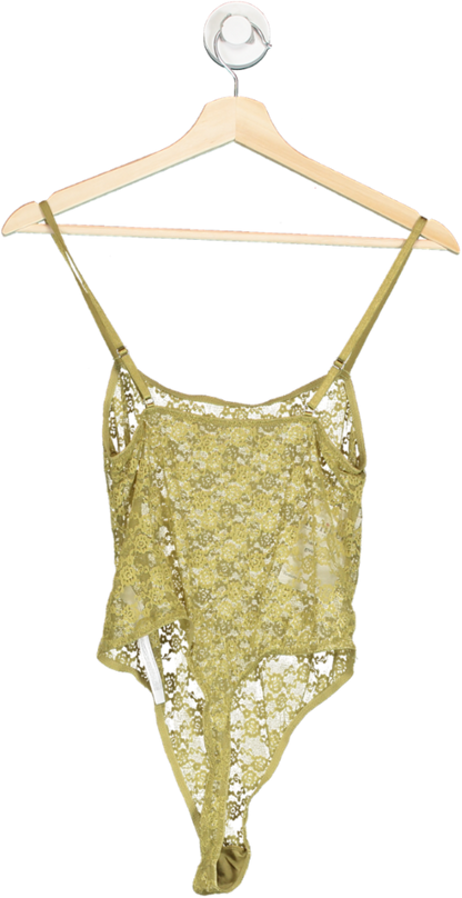 Out From Under Olive Green Lace Bodysuit SP