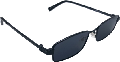 Le Specs Black Bizarro Rectangle Sunglasses