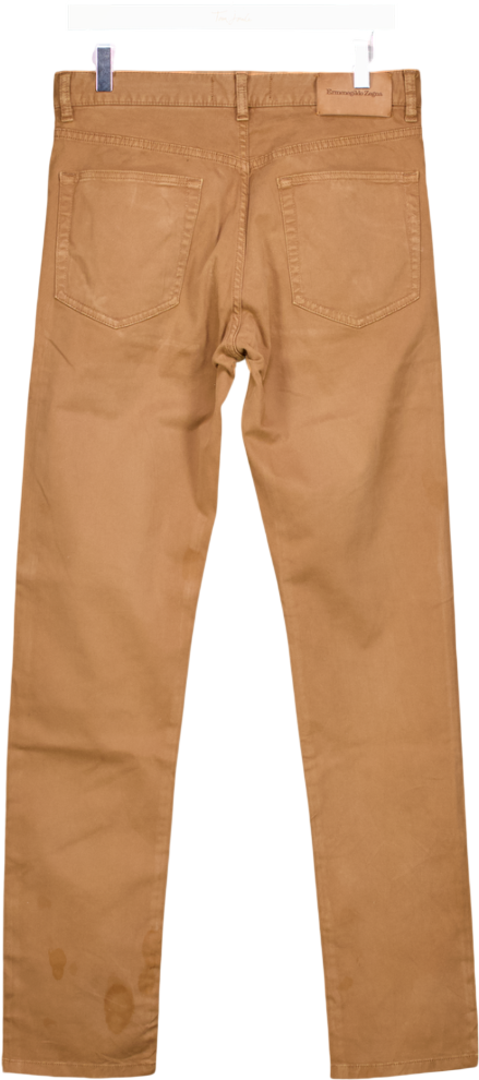 Ermenegildo Zegna Brown Stretch Cotton Roccia Jeans W31