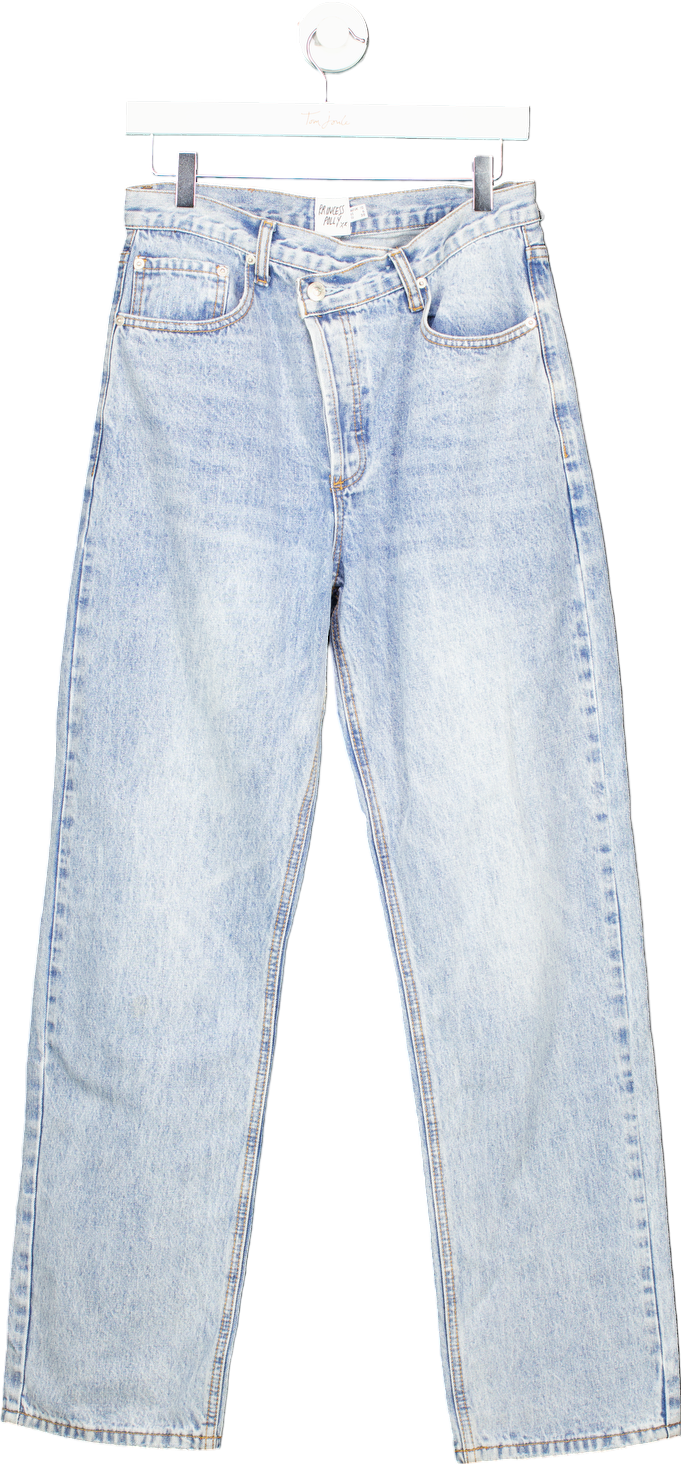 Princess Polly Light Blue Denim Jeans UK 10