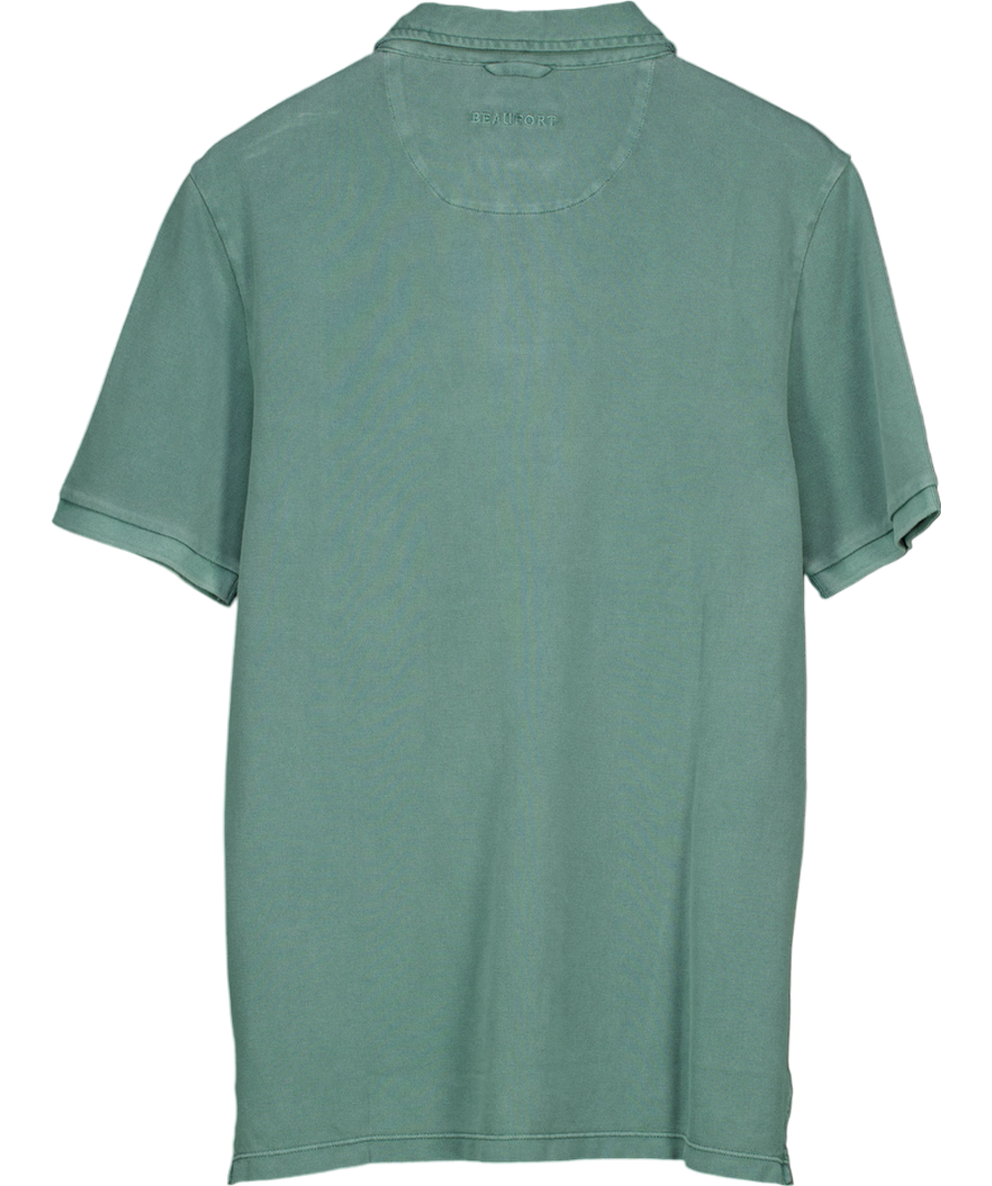 Beaufort & Blake Green 100% Cotton Washed Polo Shirt UK M